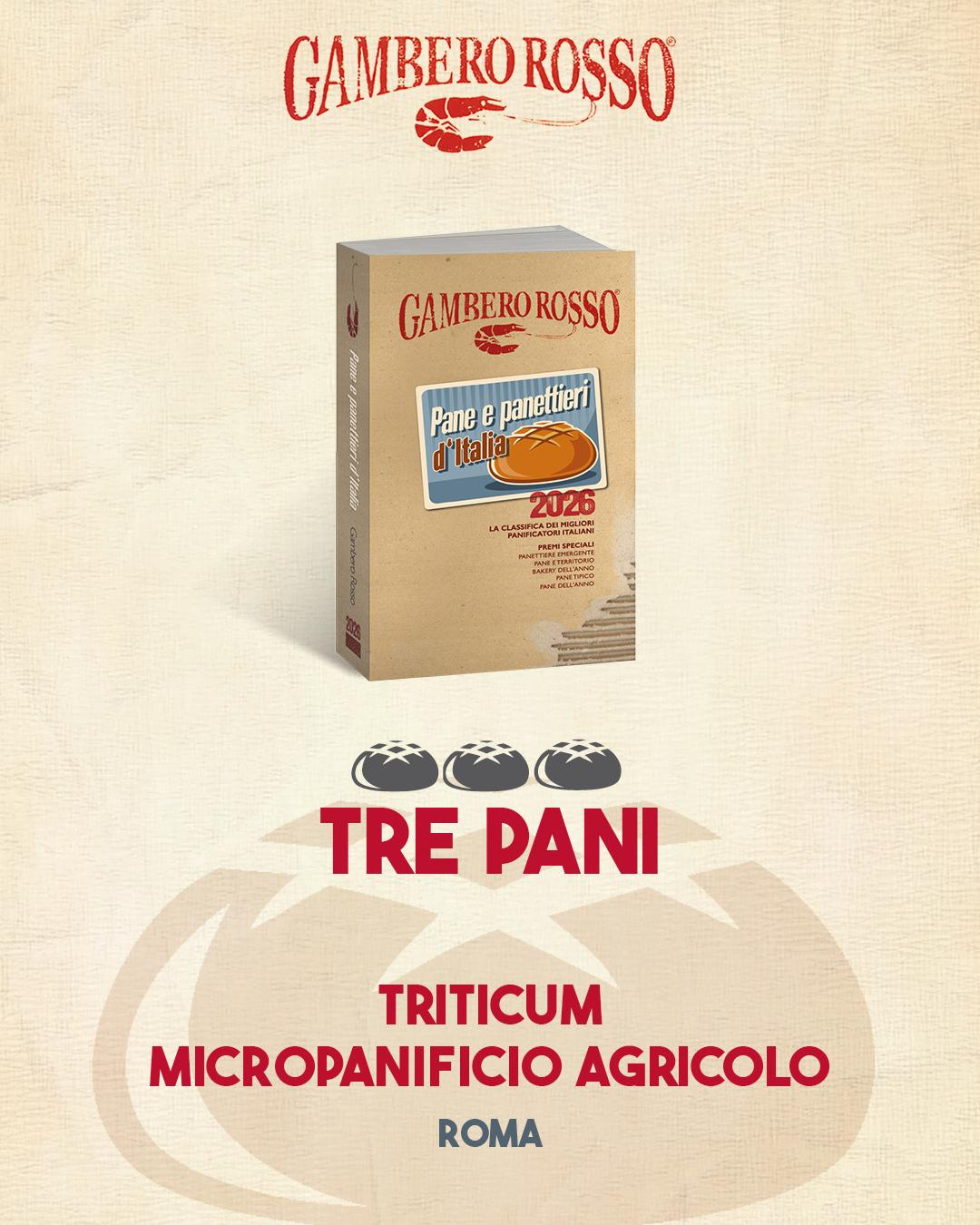 triticum tre pani gambero rosso 2025
